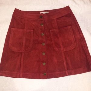 Suede skirt!